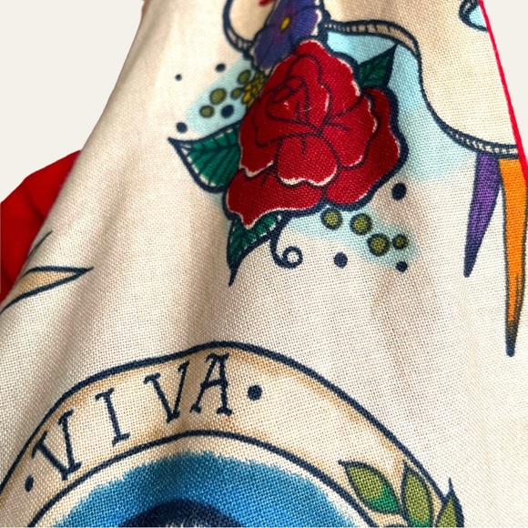 Frida Kahlo Rockabilly Pin-Up Kitchen Apron - Picture 12 of 12